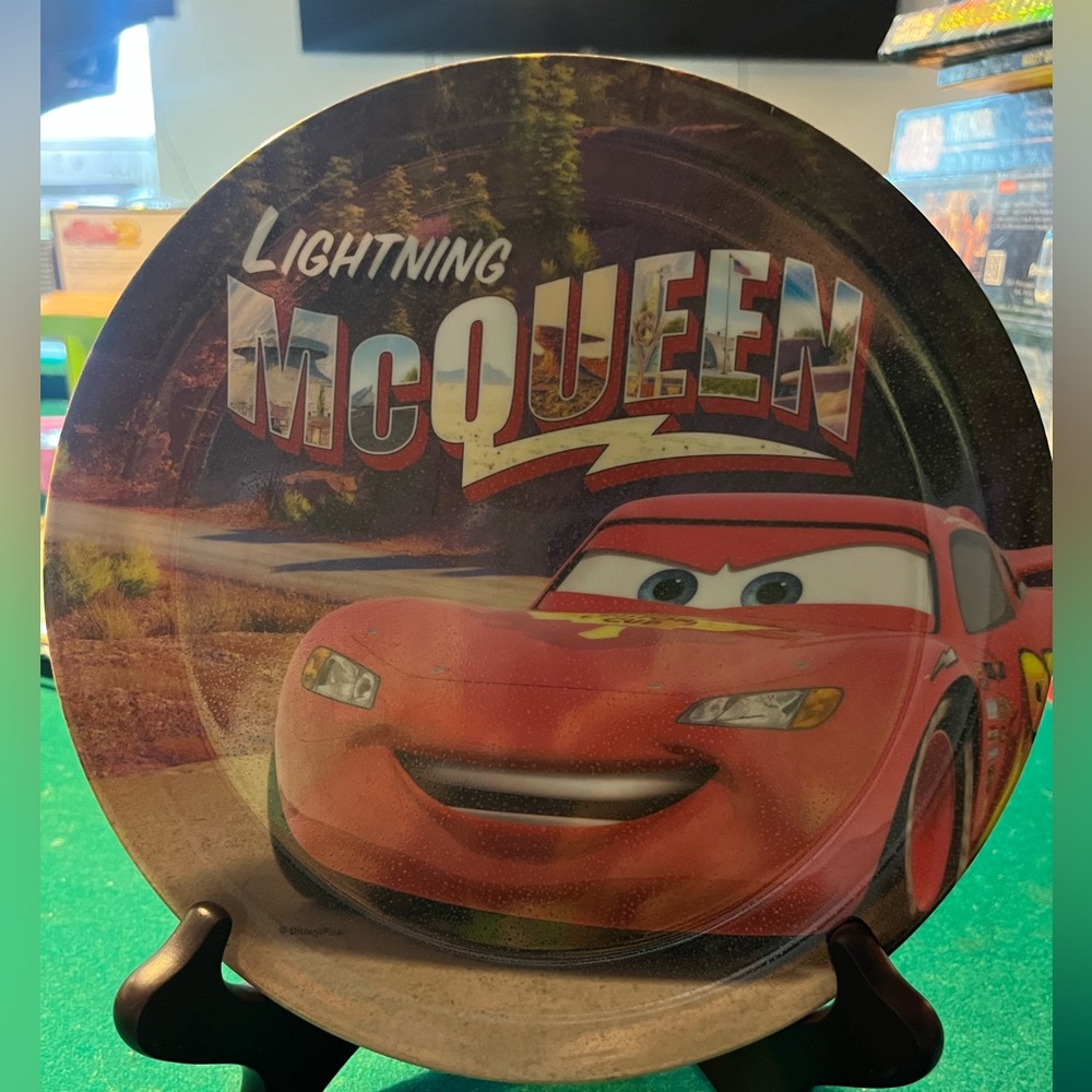 Cars Disney Pixar Lightning Mcqueen Plate ZAK Melamine 8 inch